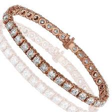 Rose Gold Diamond Tennis Bracelet